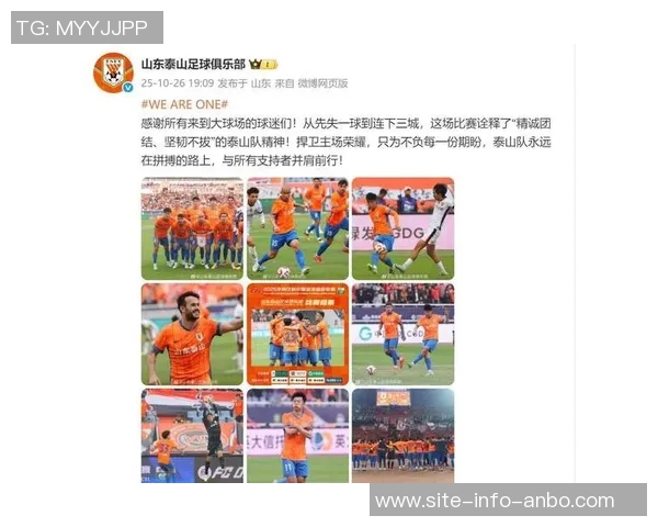 泰山队与支持者携手共进永不停歇的拼搏之路